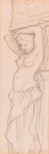 null Jean DABLIN (1858-1923)

Caryatide, 1879.

Dessin sur papier.

Signée et datée...