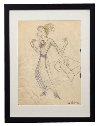 null Auguste CHABAUD (1882-1955)

La danseuse. Circa 1907.

Dessin en couleur sur...