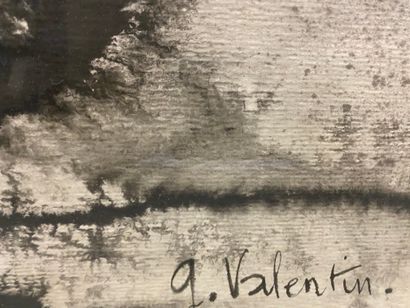 null Gilbert VALENTIN (1928-2001)

Composition abstraite.

Aquarelle et encre.

Signée...