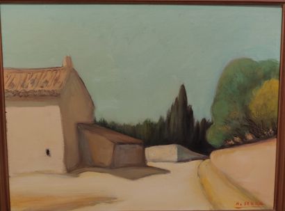 null Antoine SERRA (1908-1995)

Le chemin au bord de la maison

Huile sur toile

Signée...
