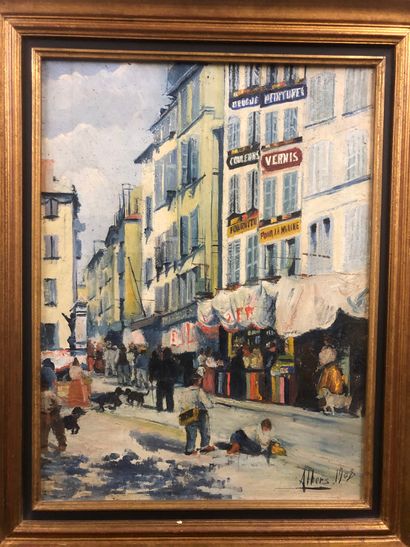 null ALBERS (peintre de la Marine XXème siècle)

La rue Thubaneau

Huile sur toile

Signée...