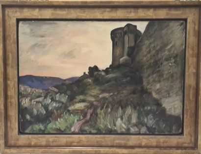 null Alfred LESBROS (1873-1940)

La tour dans le paysage.

Huile sur toile.

Signée...