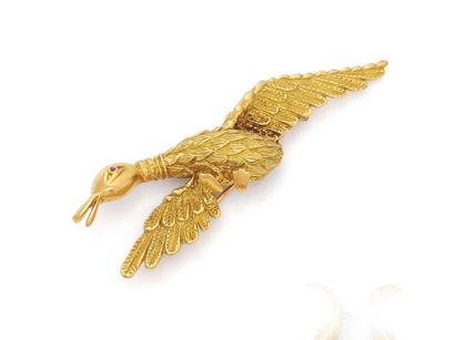 null Mauboussin Paris

Broche Canard en or jaune 18K 750 millièmes,

le plumage du...