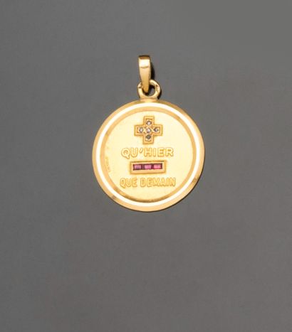 null Alfonse Augis

Médaille d'amour en or jaune 18K (750/1000) appliquée du rébus...