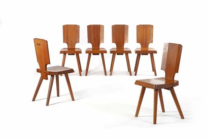 Pierre CHAPO

(1927-1986)

Suite de 6 chaises...