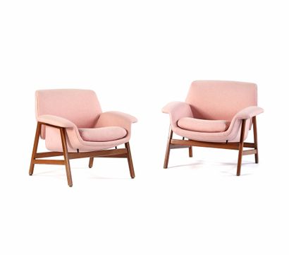 null Gianfranco FRATTINI

(1926-2004)

Pair of armchairs called 849

Wood, cotton...