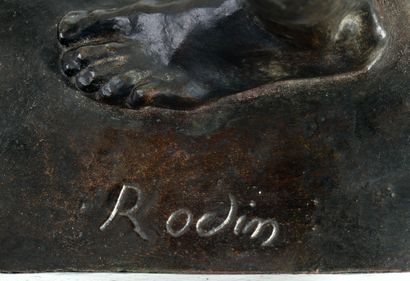  Auguste RODIN (1840-1917) 
L’Âge d’airain, petit modèle 
Plâtre original conçu en...