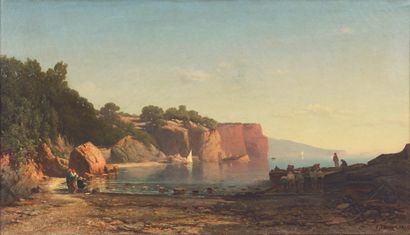 Edouard Louis CAUVIN (1817-1900) 

The harbour...