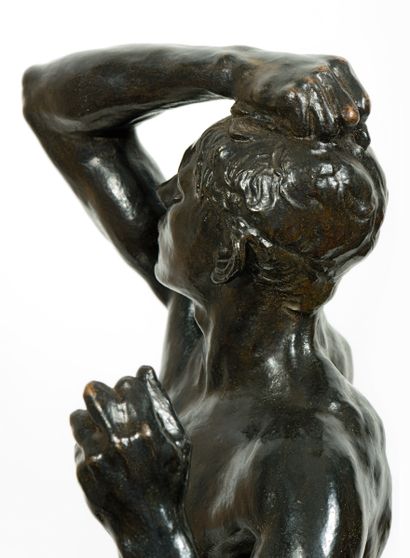  Auguste RODIN (1840-1917) 
L’Âge d’airain, petit modèle 
Plâtre original conçu en...