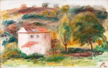 null Pierre-Auguste RENOIR (1841-1919) 

La maison Blanche 

Huile sur toile Monogrammée...