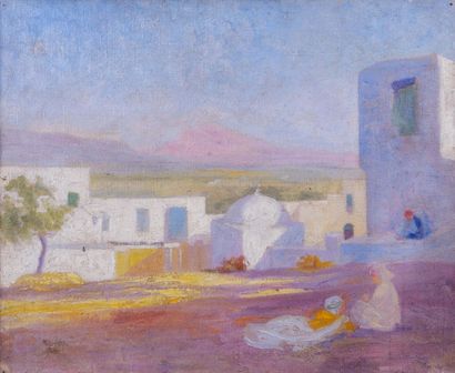 null Émile GAUDISSARD (1872-1956) 

Rades (Tunisie) 

Huile sur toile Signée et située...