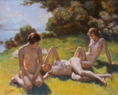 null BRUNINI (XIX-XX)

Femmes nues en bord de cote corse

Pastel

Signé en bas à...
