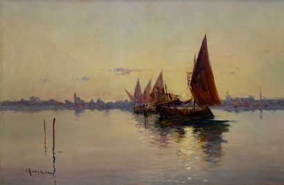 Louis NATTERO (1870-1915) 
Venise 
Huile...