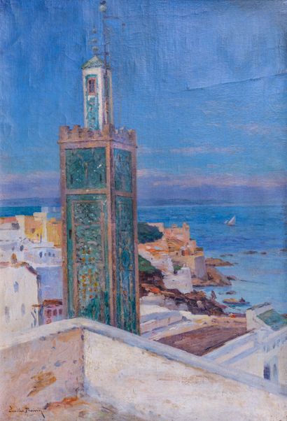 Emile BOIVIN(1846-1920) 
Le minaret 
Huile...