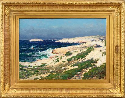 null Jean-Baptiste OLIVE (1848-1936)

Marseilles in a gust of wind

Oil on panel

Signed...