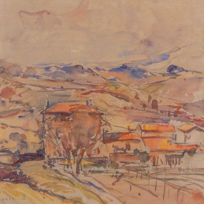 null Joseph RAVAISOU (1865-1925)

The village

Watercolor

Signed lower left

30...
