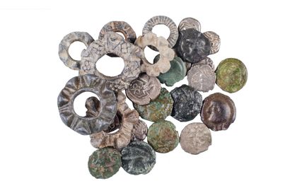 null Set of 20 Gaulish coins : Massilia obole arg. Volques tectosages drachma arg....