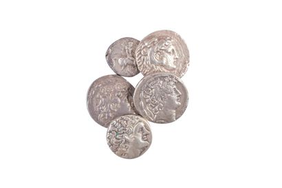 null Set of 5 coins : Calabria taranto statere 7,51 gr. TB. Macedonia Alexander the...
