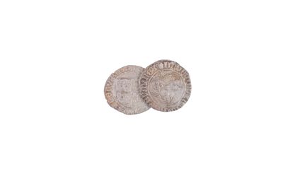 null 2 coins : François 1er 1515-1547. White with the crown of Dauphiné. Point 1er...