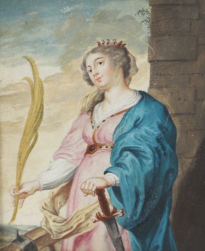 null Flemish school of the end of the 18th century

Saint Catherine

Gouache

15...