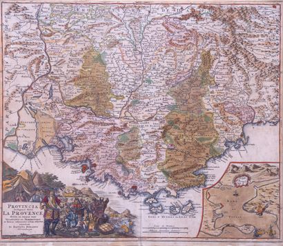 null Johann Baptist Homann (1664-1724)

Map of Provence, ca. 1720

Print, watercolor...