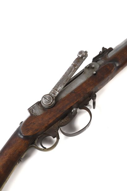 null Norwegian rifle Lund model 1860.

Round barrel with rise. Case of breech dated...