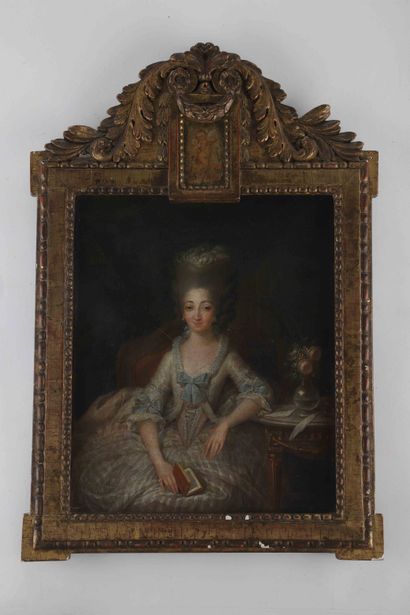 null Attribué à Lié Louis PERIN-SALBREUX

(Reims 1753 – 1817)

Portrait de la comtesse...