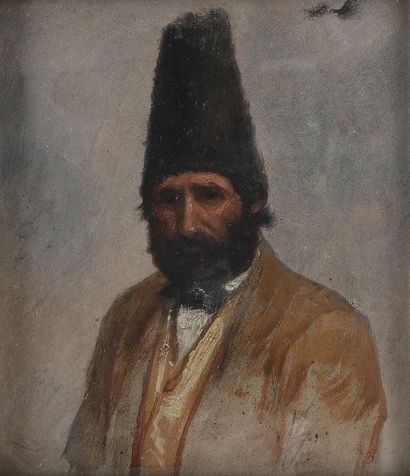 null Ecole FRANCAISE vers 1880

Portrait d’homme au chapeau

Aquarelle

10,5 x 9,5...
