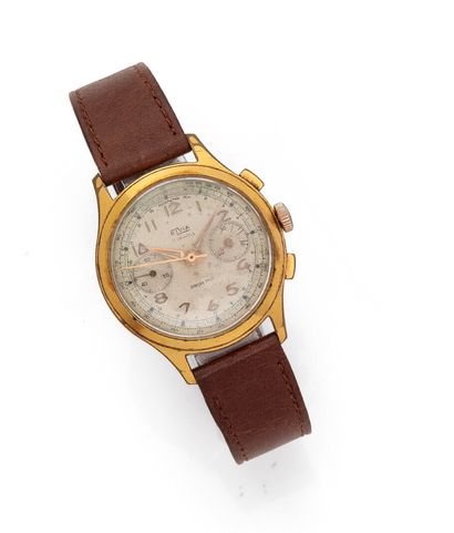 null Elvia

City watch in yellow gold plated with mechanical movement.

- Round steel...