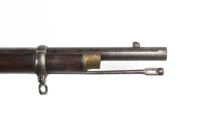null Fusil Wilson Co, calibre 50 

Canon rond à pans au tonnerre, bronzé « frappé...