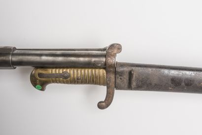 null Carabine à percussion modèle 1853.

Canon rond, rayé, à pans au tonnerre, daté...
