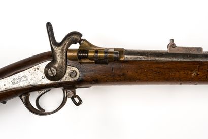 null Fusil à percussion modèle 1854 de la Garde impériale transformé à tabatière....