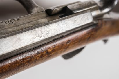 null Fusil d’infanterie Chassepot, T 1871, calibre 11 mm. 

Canon rond à pans au...