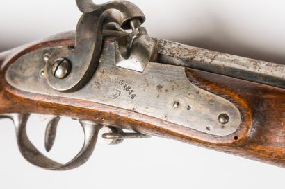 null Fusil d’infanterie à percussion modèle 1842 bavarois. 

Canon rond à pans au...