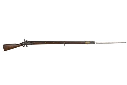 null Prussian flintlock rifle converted to percussion 1828. 

Round barrel with sides...