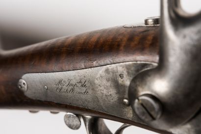 null Fusil d’infanterie à percussion modèle 1857.

Canon rond à pans, daté « 1860...