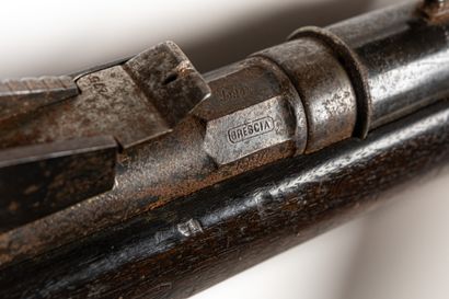 null Cavalry rifle Vetterli model 1871. 

Round barrel with thunderheads stamped...