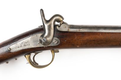 null Snap hook of gendarmerie model 1854. 

Round barrel, with sides with the thunder...