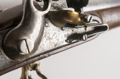 null Flintlock rifle attributed to the guards of the Navy or the ports, flintlock...
