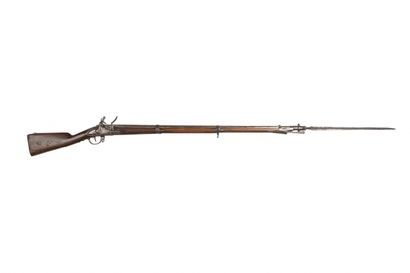 null Flintlock rifle "de voltigeur" model 1777-AN IX. 

Round barrel, with sides...