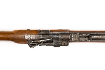 null Snider rifle with snuffbox model 1867 of manufacture BSA. 

Round barrel with...