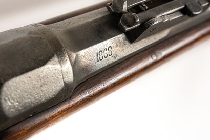 null Fusil d’infanterie Chassepot modèle 1866, calibre 11 mm. 

Canon rond à pans...