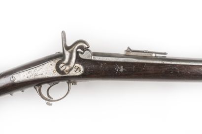 null Carabine à percussion modèle 1853.

Canon rond, rayé, à pans au tonnerre, daté...