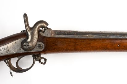 null Fusil à percussion modèle 1854 de la Garde impériale. 

Canon rond à pans au...