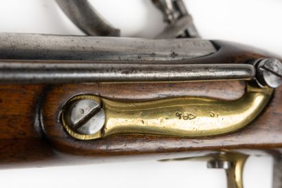null Flintlock snap hook of hussar model 1786.

Round barrel, with sides to the thunder,...