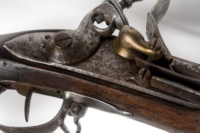 null Fusil d’infanterie à silex 1777-AN IX. 

Canon rond à pans au tonnerre (vis...