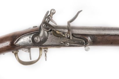null Dragon flintlock rifle model 1777

Round barrel, with sides to the thunder....