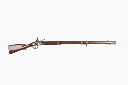 null Cavalry flintlock musket model 1763-66

Round barrel with flats with the thunder,...