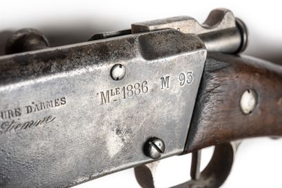 null Fusil Lebel modèle 1886-93, calibre 8 mm.

Canon rond marqué MAS 1891, avec...
