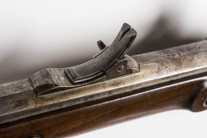 null Carabine de chasseur Lorenz modèle 1854, calibre 13,9 mm. 

Canon à pans avec...
